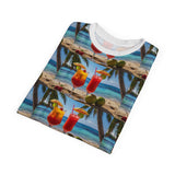 Summer Design 08 on Floral Unisex Cut & Sew Tee - Vibrant Nature Inspired Design for All Occasions