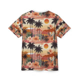 Summer Design 04 on Floral Unisex Cut & Sew Tee - Vibrant Nature Inspired Design for All Occasions
