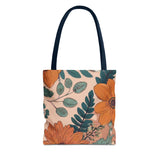 Summer Design 02 on Floral Tote Bag - Stylish Eco-Friendly Shopping Bag for Everyday Use