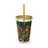 Summer Design 12 on Sunsplash Tumbler with Straw, 16oz