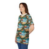 Summer Design 11 on Floral Unisex Cut & Sew Tee - Vibrant Nature Inspired Design for All Occasions