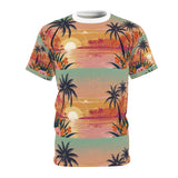 Summer Design 06 on Floral Unisex Cut & Sew Tee - Vibrant Nature Inspired Design for All Occasions
