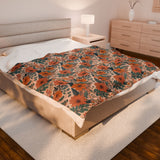 Summer Design 02 on Velveteen Plush Blanket - Perfect for Home Decor and Gifts
