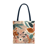 Summer Design 01 on Floral Tote Bag - Stylish Eco-Friendly Shopping Bag for Everyday Use