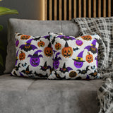 Beautiful Halloween Spun Polyester Square Pillow Case 5