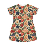 Summer Design 03 on Floral T-Shirt Dress – Boho Chic Style for Everyday Comfort