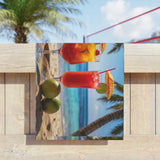 Summer Design 07 on Tropical Sunset Beach Towel - Perfect for Summer Vibes, Pool Parties & Beach Getaways