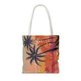 Summer Design 06 on Floral Tote Bag - Stylish Eco-Friendly Shopping Bag for Everyday Use