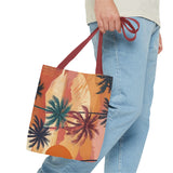Summer Design 05 on Floral Tote Bag - Stylish Eco-Friendly Shopping Bag for Everyday Use