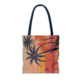 Summer Design 06 on Floral Tote Bag - Stylish Eco-Friendly Shopping Bag for Everyday Use