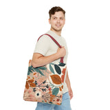 Summer Design 01 on Floral Tote Bag - Stylish Eco-Friendly Shopping Bag for Everyday Use