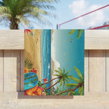 Summer Design 10 on Tropical Sunset Beach Towel - Perfect for Summer Vibes, Pool Parties & Beach Getaways