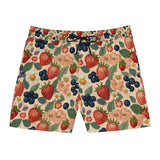 Summer Design 03 on Men's Floral Print Swim Shorts - Perfect for Summer Beach Days