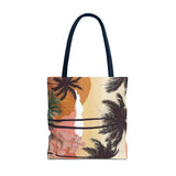 Summer Design 04 on Floral Tote Bag - Stylish Eco-Friendly Shopping Bag for Everyday Use