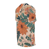 Summer Design 02 on Floral Unisex Cut & Sew Tee - Vibrant Nature Inspired Design for All Occasions