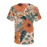 Summer Design 02 on Floral Unisex Cut & Sew Tee - Vibrant Nature Inspired Design for All Occasions
