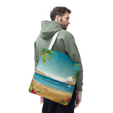 Summer Design 10 on Floral Tote Bag - Stylish Eco-Friendly Shopping Bag for Everyday Use