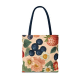 Summer Design 03 on Floral Tote Bag - Stylish Eco-Friendly Shopping Bag for Everyday Use