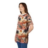 Summer Design 04 on Floral Unisex Cut & Sew Tee - Vibrant Nature Inspired Design for All Occasions