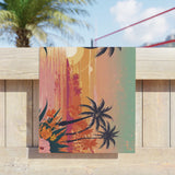 Summer Design 06 on Tropical Sunset Beach Towel - Perfect for Summer Vibes, Pool Parties & Beach Getaways