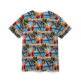 Summer Design 07 on Floral Unisex Cut & Sew Tee - Vibrant Garden Design for Everyday Wear