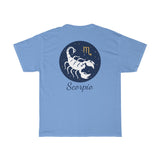 Scorpio Zodiac Unisex Heavy Cotton Tee