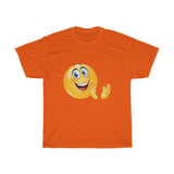Happy Clapping Emoji Unisex Heavy Cotton Tee