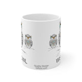 Wise Owl Ceramic Mug (EU) 11 oz and 15 oz - beautiful wise old owl design