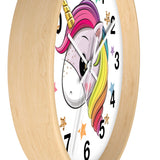 Lucky Unicorn Face Wall clock