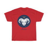 Aries Zodiac Unisex Heavy Cotton Tee