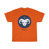 Aries Zodiac Unisex Heavy Cotton Tee
