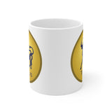 Gold Coin Taurus Zodiac Design on Ceramic Mug 11oz