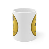 Gold Coin Sagittarius Zodiac Design on Ceramic Mug 11oz
