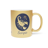 Scorpio Zodiac Metallic Mug (Silver / Gold) 11 oz