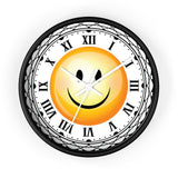 Happy Smiley Roman Numerals Wall clock