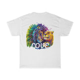 Lion & Lioness Love Design on Unisex Heavy Cotton Tee