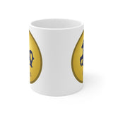 Gold Coin Aries Zodiac Design on Ceramic Mug 11oz