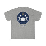 Cancer Zodiac Unisex Heavy Cotton Tee