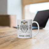 Wise Owl Ceramic Mug (EU) 11 oz and 15 oz - beautiful wise old owl design