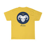 Aries Zodiac Unisex Heavy Cotton Tee