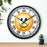 Happy Smiley Roman Numerals Wall clock
