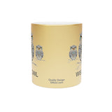 Wise Owl Metallic Mug (Silver / Gold) 11 oz beautiful wise old owl design
