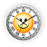 Happy Smiley Roman Numerals Wall clock