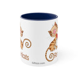 Romanticats Accent Coffee Mug, 11oz