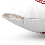 Heart Love Spun Polyester Square Pillow