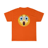 Surprised Emoji Unisex Heavy Cotton Tee
