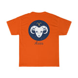 Aries Zodiac Unisex Heavy Cotton Tee