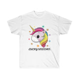Lucky Unicorn Face Unisex Ultra Cotton Tee