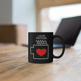 Love Potion Design 11oz Black Mug