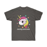 Lucky Unicorn Face Unisex Ultra Cotton Tee